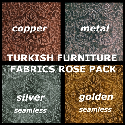 Turkish furniture fabrics rose pack - textures