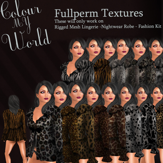 Texture For Robe Second Life Marketplace - nightwear Robe Textures Only Full perm for ...