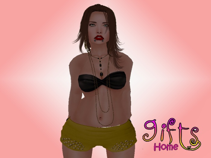[GIFTS HOME] Mini Short MESH Spike Yellow