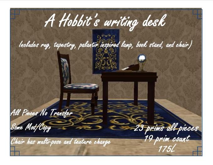 A hobbit's writing desk