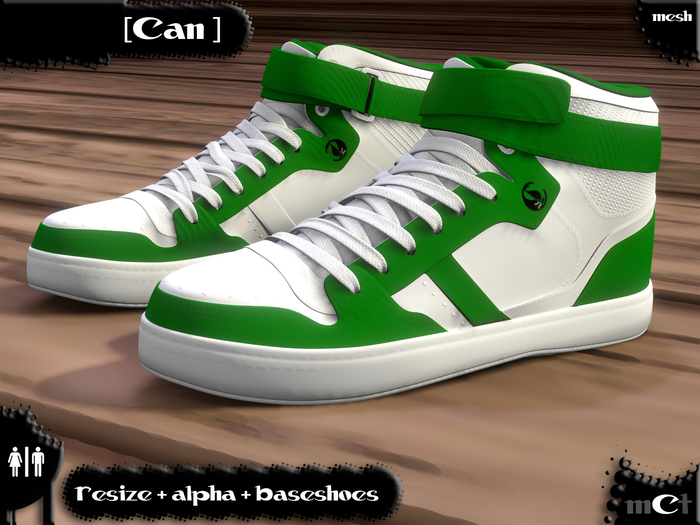 [ Can ] - White/Green