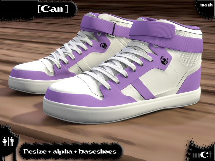 [ Can ] - White/violet