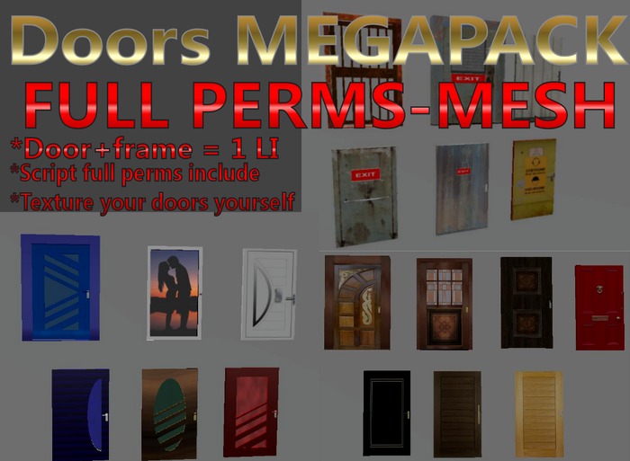 MEGAPACK  doors Full Perms boxed
