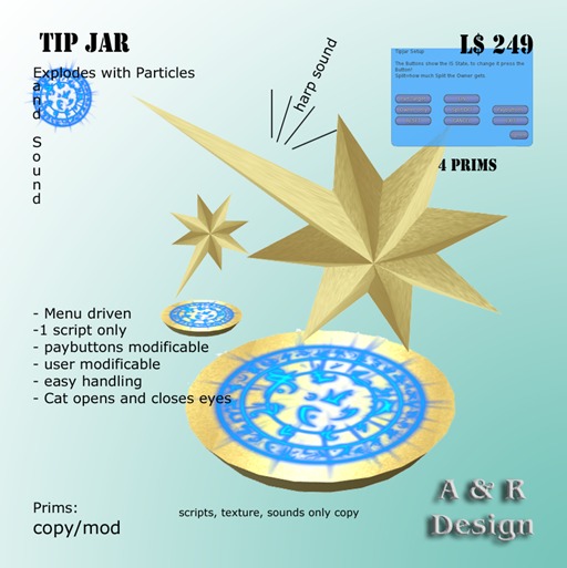 A&R Design "Mystic Star" Tip Jar