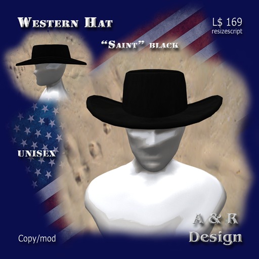 Western hat "Saint" black