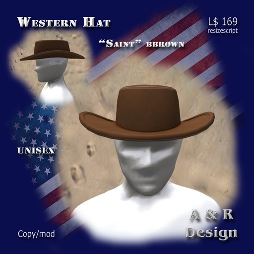 Western hat "Saint" brown
