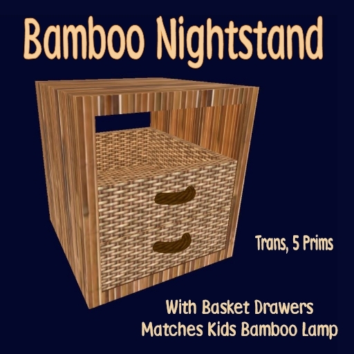 Kids Bamboo Nightstand
