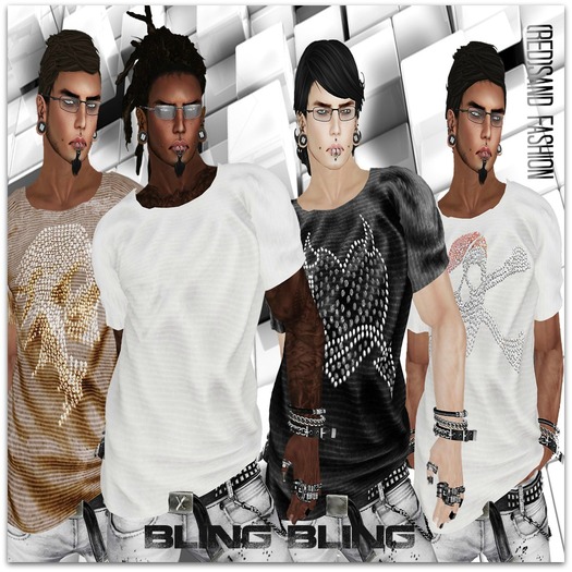 (red)sand_BlinG mesh Tshirt DEMOS