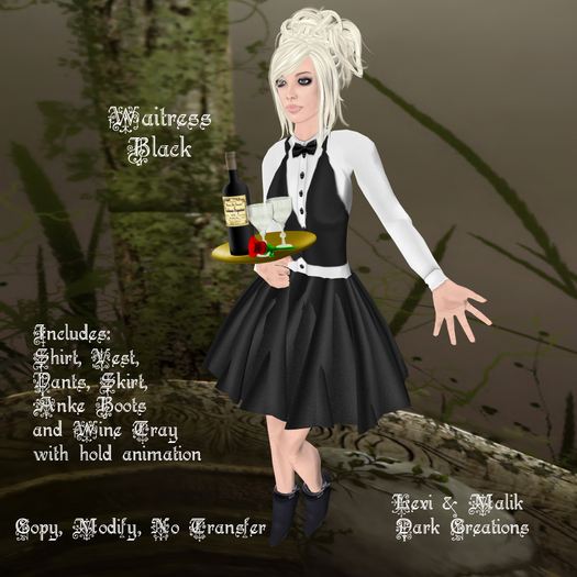 Waitress Black