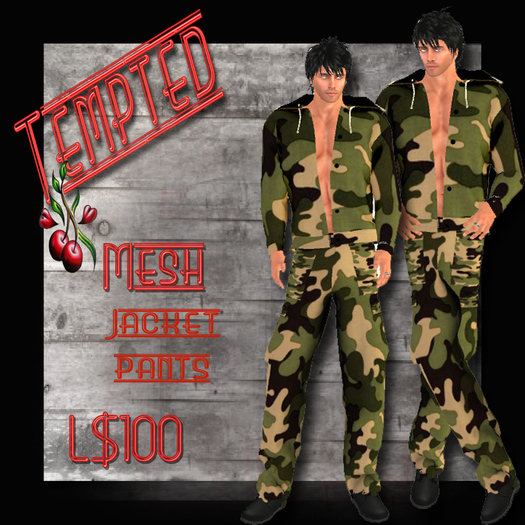 Male Mesh Cargo outift