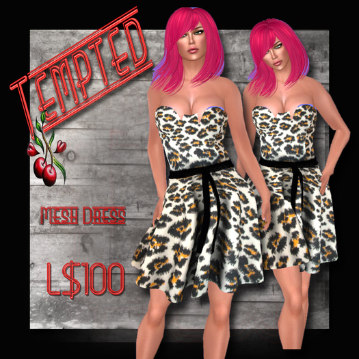 leopard print  dress