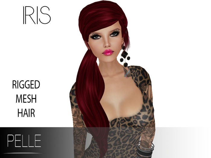 Pelle - IRIS MESH RIGGED  HAIR RED