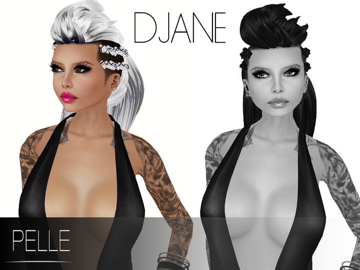 Pelle - DJANE MESH RIGGED  HAIR GREY