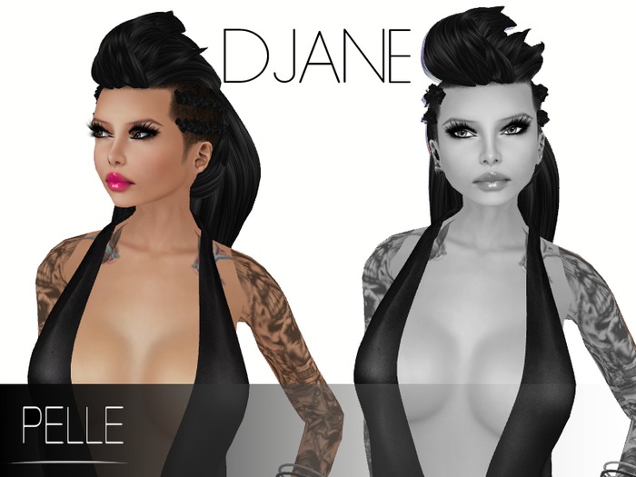 Pelle - DJANE MESH RIGGED  HAIR DEMO PACK