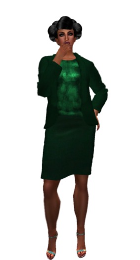 Green Lady V Mesh Suit