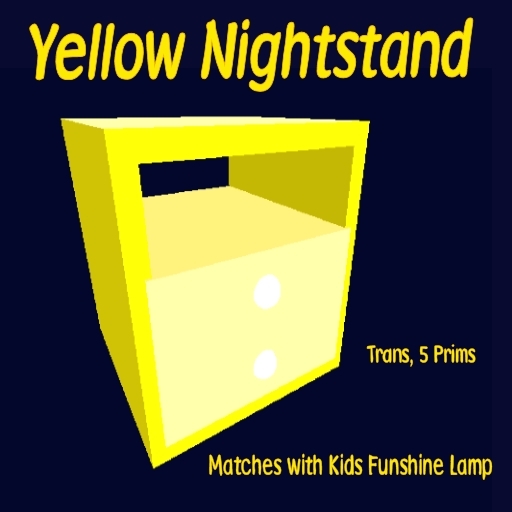 Kids Yellow Nightstand