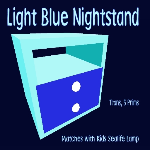 Kids Light Blue Nightstand