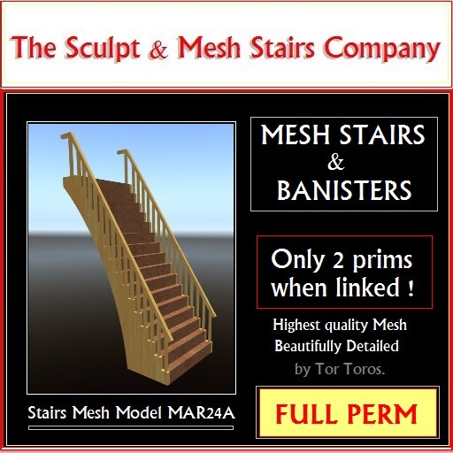 Mesh stairs MAR24A F/P  BOXED