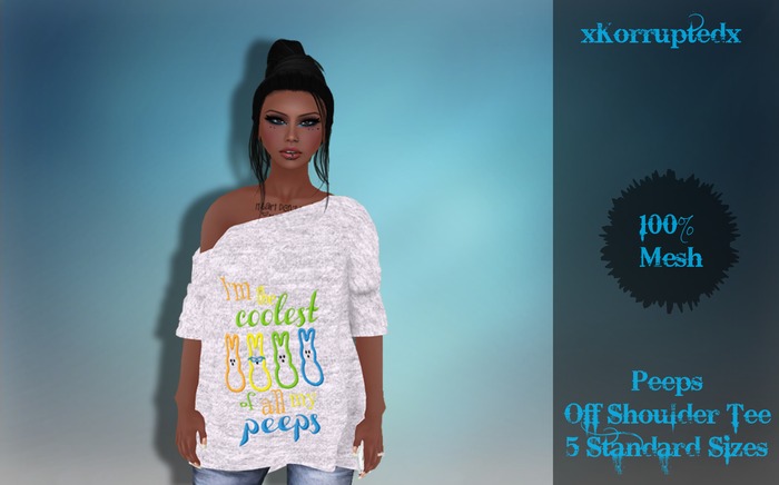 xKorruptedx - Peeps - Off Shoulder Mesh Tee