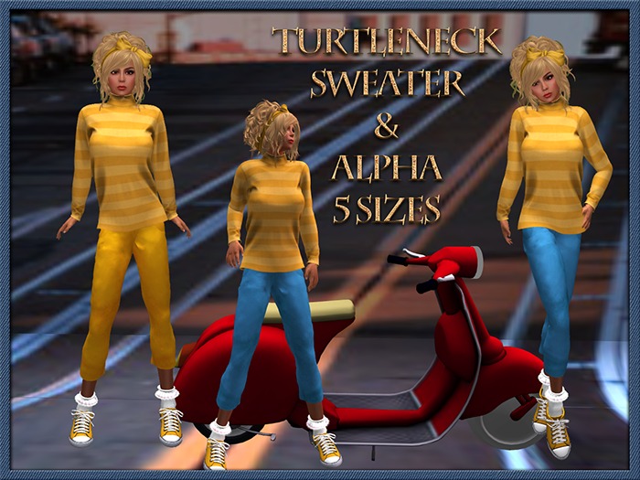 Turtleneck Sweater Yellow