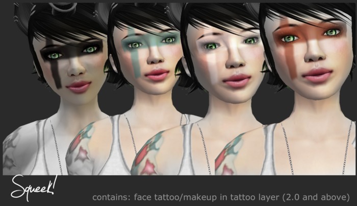 ::Squeek!:: Side cross makeup