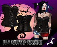 ^v^DRBC^v^ Black Shebop Corset - PROMO