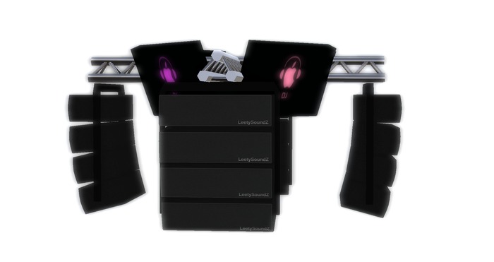 -=Art Interior=- Realistic Speaker Set + Screens Rotating Boxed