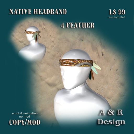 Hairband four feathers Bag