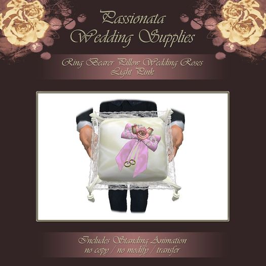 Ring Bearer Pillow - Light Pink