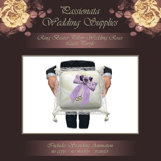 Ring Bearer Pillow - Light Purple