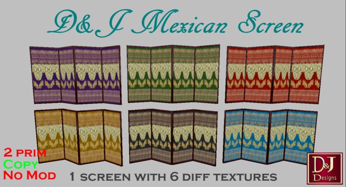 D&J Mexican screen (boxed)