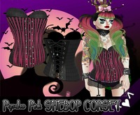 ^v^DRBC^v^ Psycho Pink Shebop Corset - PROMO