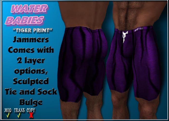 WB - Tiger Print Jammers (Purple)
