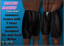 WB - Tiger Print Jammers (Black)