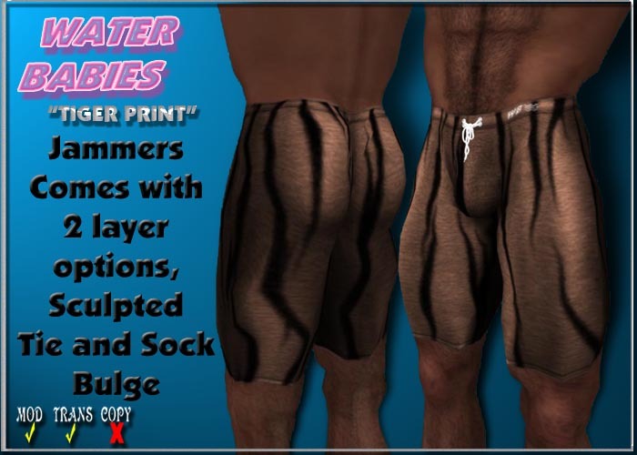 WB - Tiger Print Jammers (Brown)