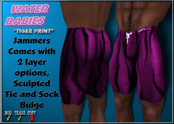 WB - Tiger Print Jammers (Violet)