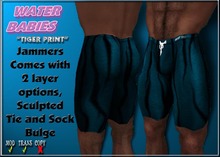 WB - Tiger Print Jammers (Teal)