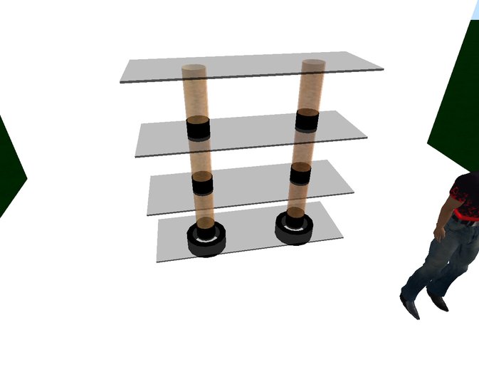 Smoked Glass Shelf Unit