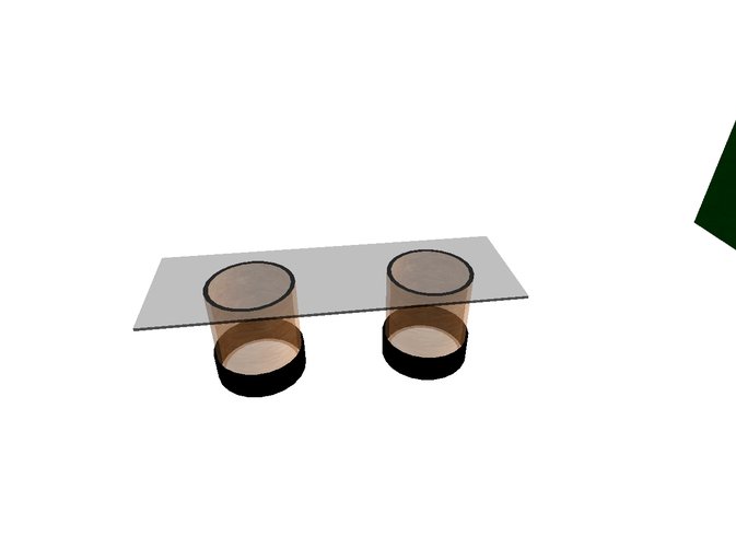 Smoked glass coffee table