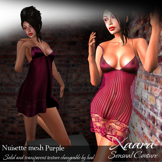 Xaara nuisette purple mesh