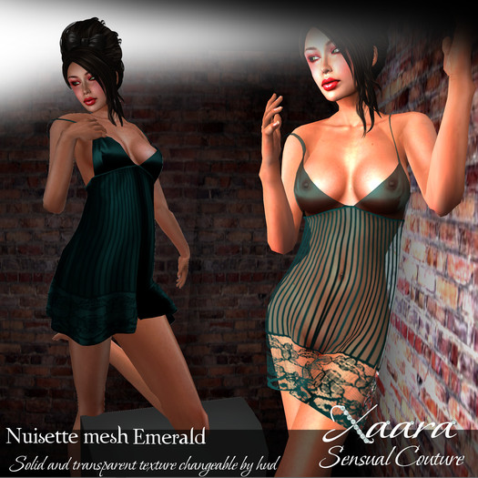 Xaara nuisette emerald mesh