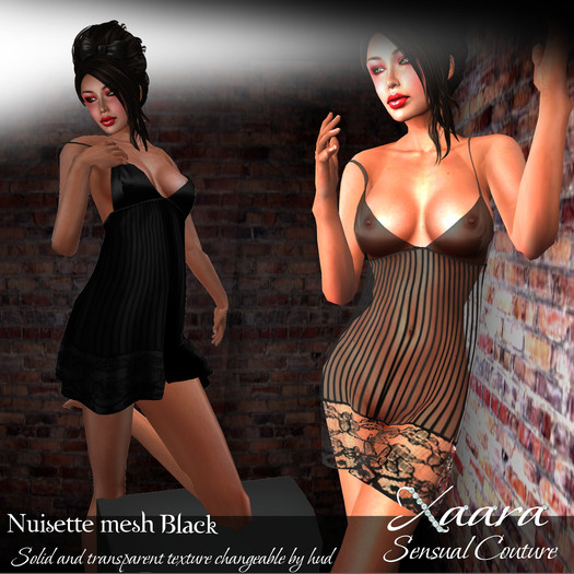 Xaara nuisette black mesh