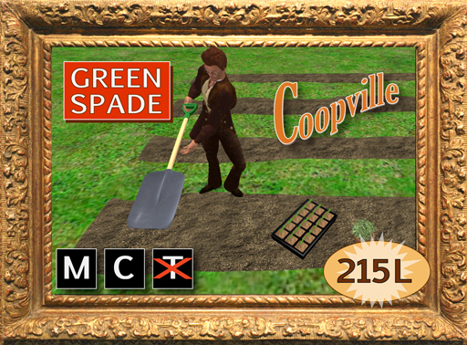 Farm and Garden Green Spade