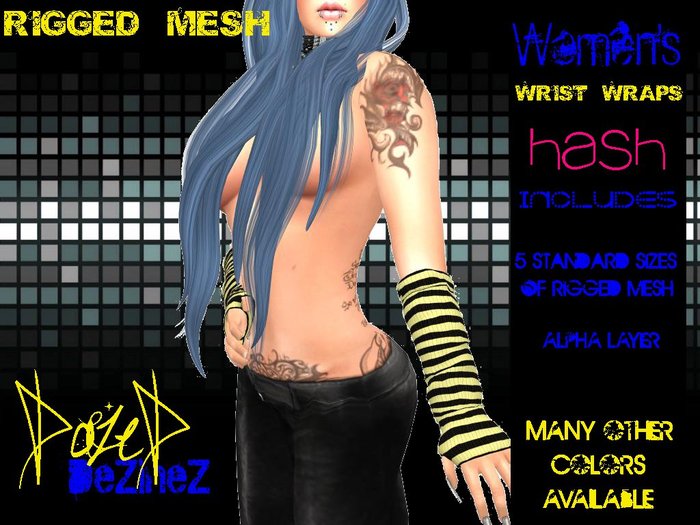 DaZeD DeZineZ Wrist Wrap Mesh Hash
