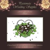 Flower Girl Basket - Black Roses