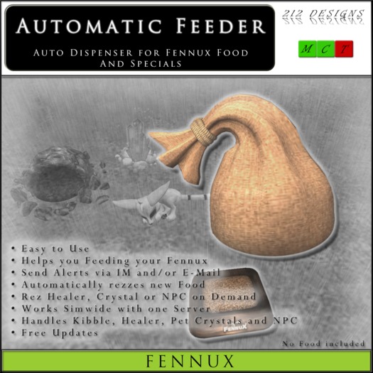 212 DESIGNS - Fennux Automatic Feeder v1.01 - BOXED (open me)