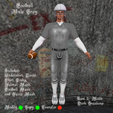 Football Male Gray
