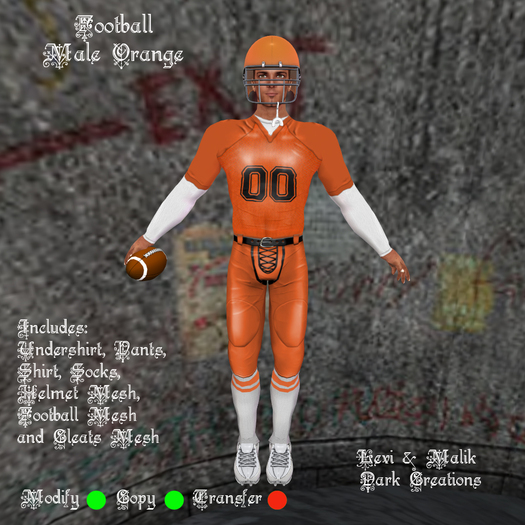 Football Male Orange