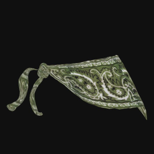 Western Style Bandana - Olive