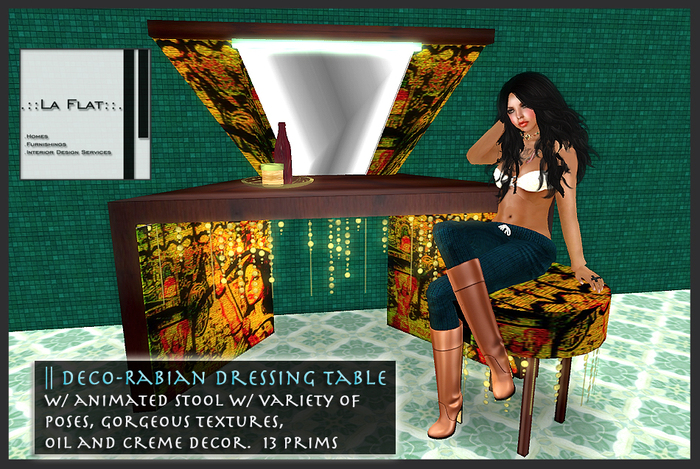 .::La Flat::. Deco-Rabian Dressing Table Vanity